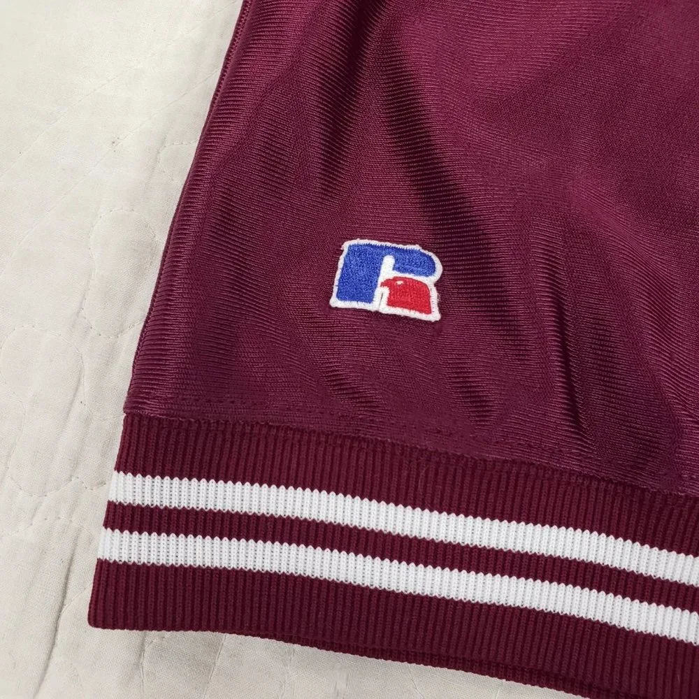 Vtg Roanoke College Russell USA Made Satin Jacket Womens Large Fits Mens Medium - Picture 8 of 12
